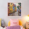 Colored Houses-14CT Stamped Cross Stitch 40*40cm/15.75*15.75in