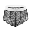 Men's Sissy Lingerie Lace Underwear Floral Bra Bowknot Strappy Bra Top Crossdressing Nightwear
