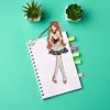 6pcs Bookmark Diamond Dots with Crystal Little Witch Dot Drill Book Mark Kit