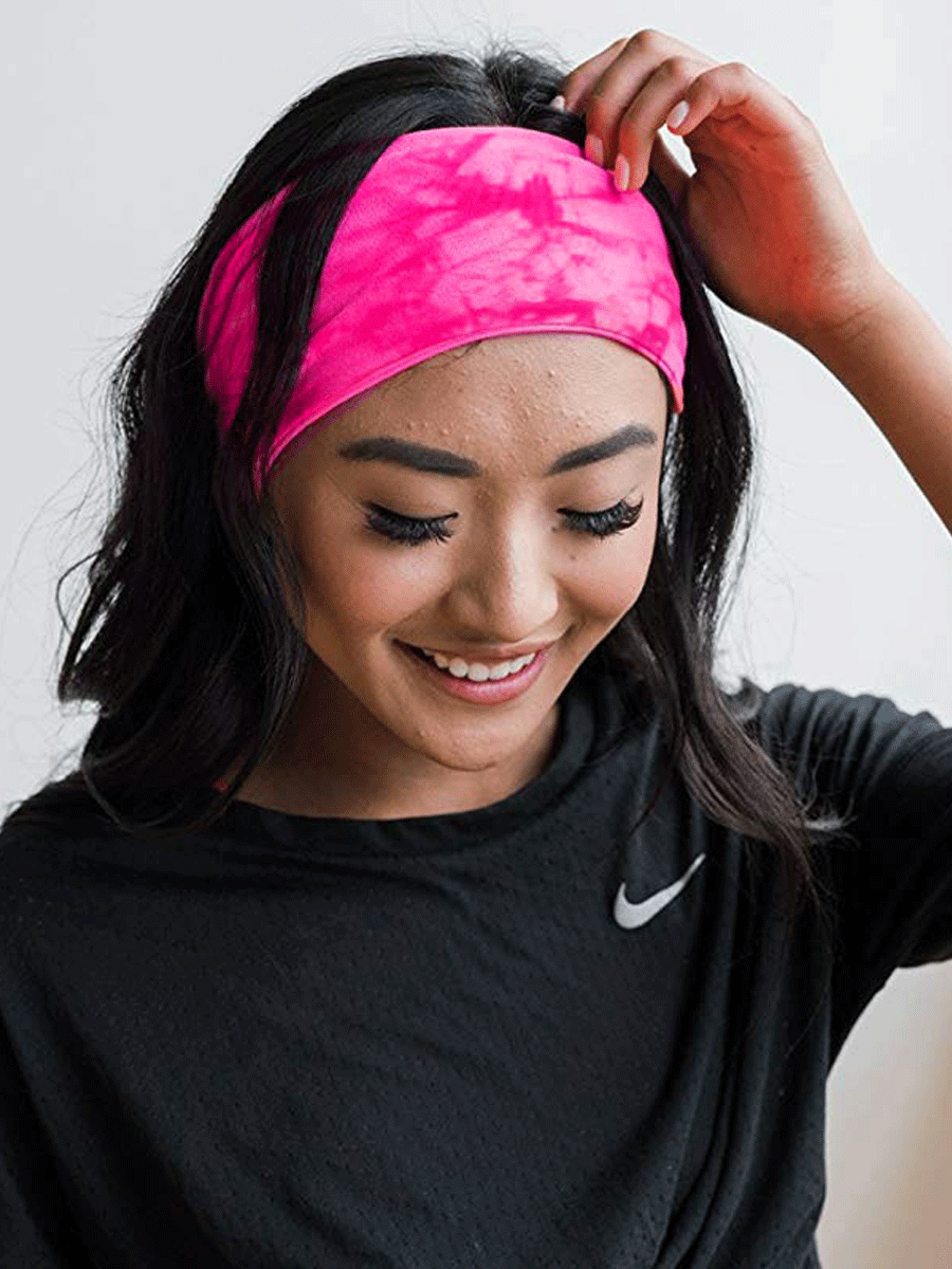 Tie Dye Print Yoga Running Headwraps Hair Band