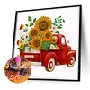 (Multi-Style)Sunflower Vintage Car-Partial Special Shaped Diamond Painting 30*30CM