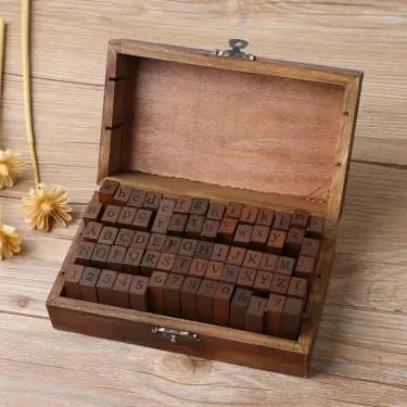 🔥Hot Sale🎁 - wooden vintage diy journal decorative stamps