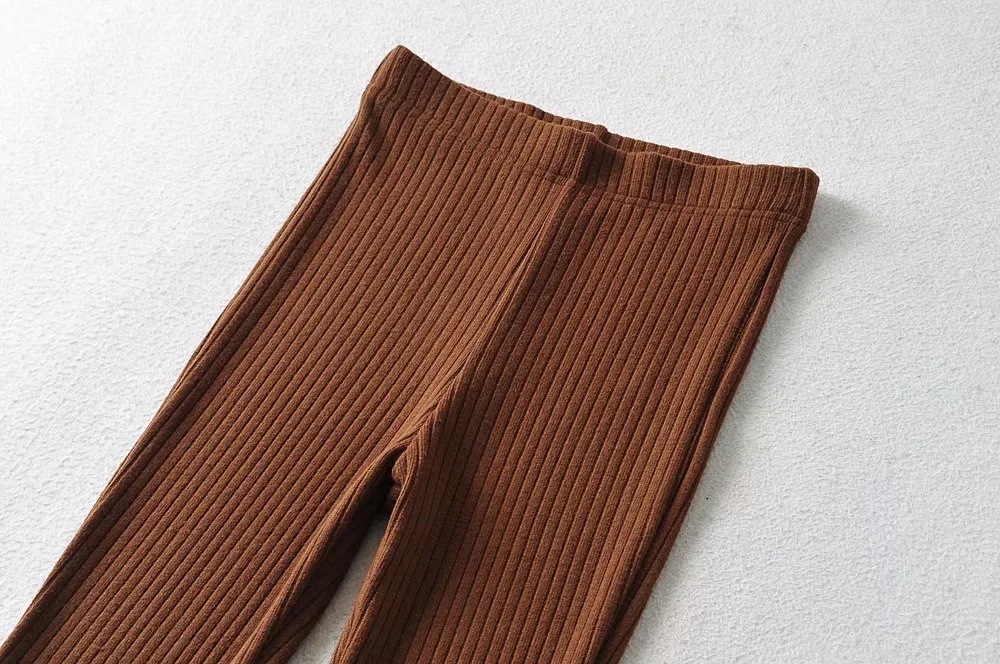Ootddress Solid Knitted High Waist Flare Pants For Women Ribbed Casual Leggings Female Stretchy Bodycon Trousers Fashion Streetwear 15 Ootddress Solid Knitted High Waist Flare Pants For Women Ribbed Casual Leggings Female Stretchy Bodycon Trousers Fashion Streetwear