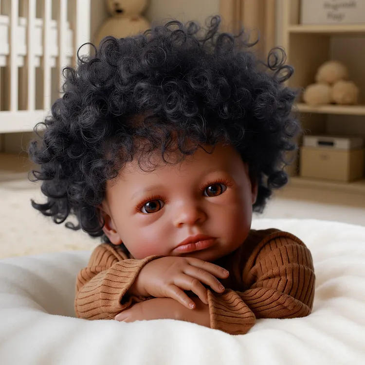 Babeside Smiling Reborn Baby Laney 20'' African American Older Boy Comfort And Care