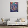 A Pair Of Colorful Love Birds - Round Drill Diamond Painting - 45*60CM (Big Size Partial AB Drill)