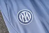 Joyfball 2024/2025 Internazionale Milan Half-Pull Training Suit Grey Jersey 1:1 Thai Quality Set