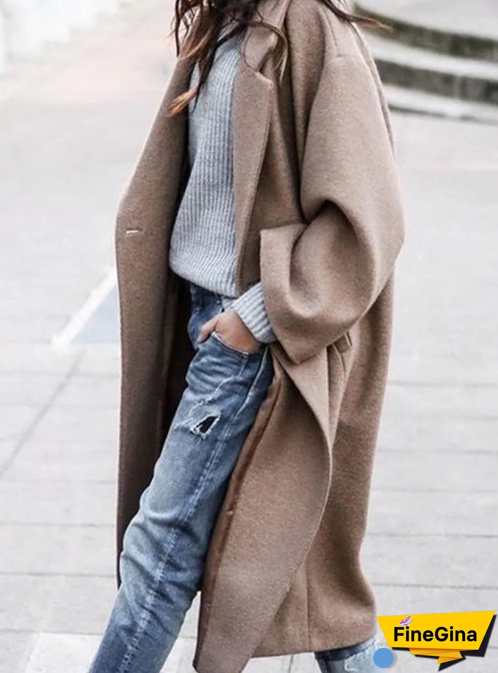 Women Long Outerwear Warm Fashion Coat