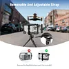 PA017 Universal Mobile Phone Cage Telescopic Adjustment Photography and Video Stand Stabilizer Double-Handed Cold Shoe Extension Cage
