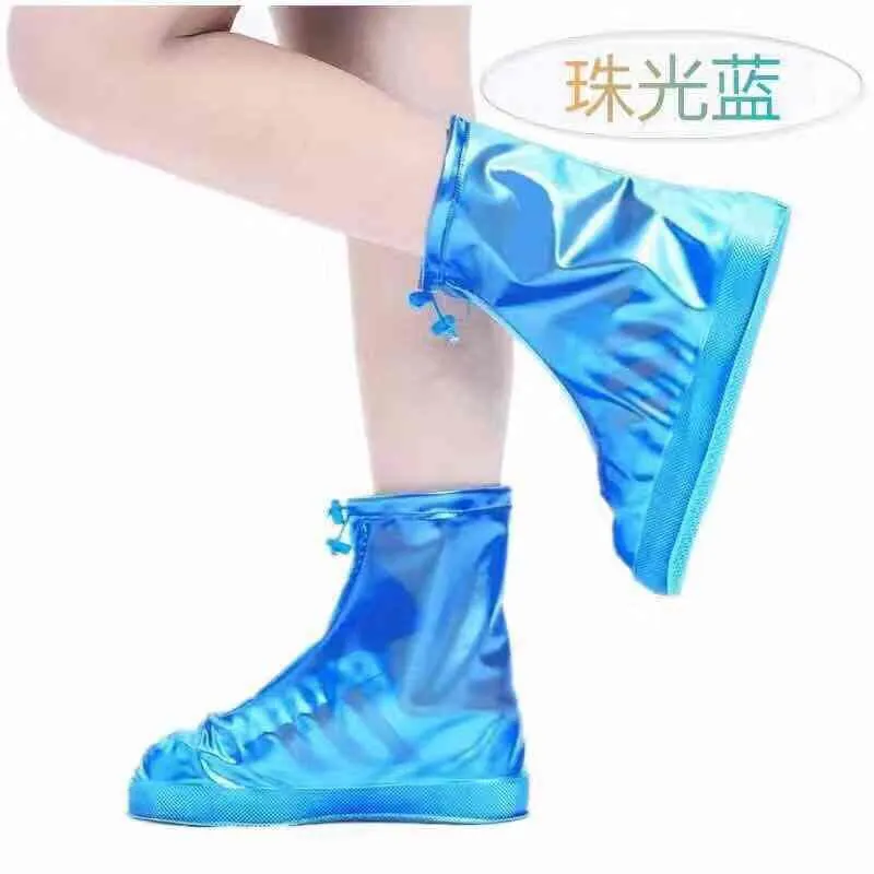 2020 Hot Sale Non-Slip Wear Thick Waterproof Overshoe Snow Antifouling Rain Snow Men Rain Shoes Strap Waterproof Boots Set