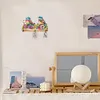 (US Local)Bird DIY Diamond Painting Hanging Hook Wall Hooks No Hole Punching Wall Decor