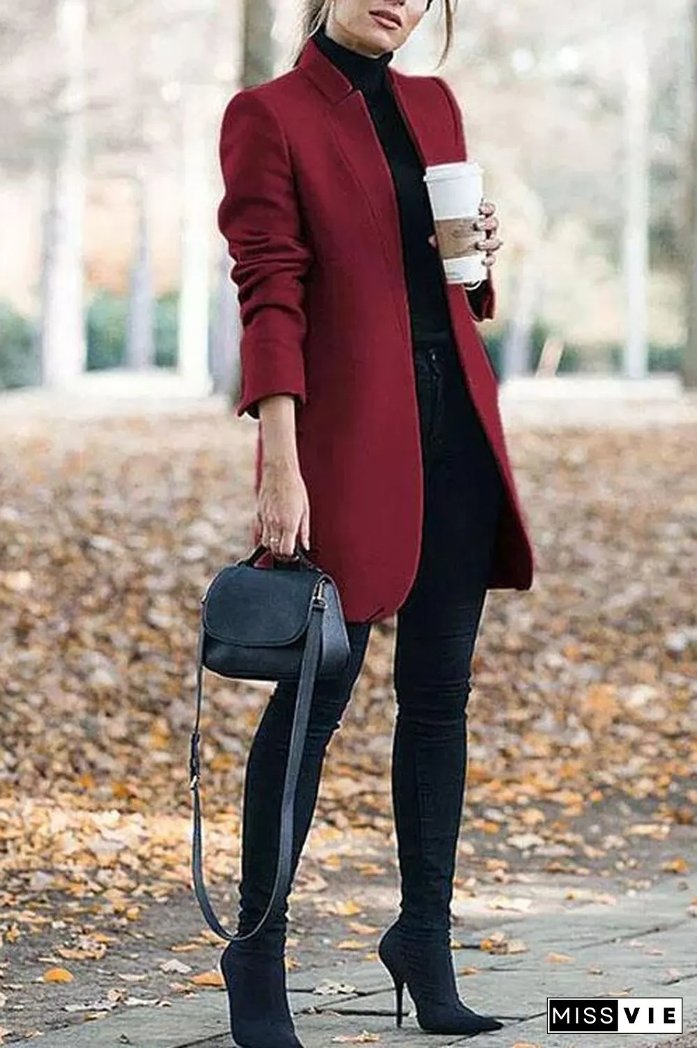 Stand Collar Barret Long Coat