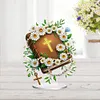 (US Local)Double Sided Effect Acrylic Special Shape Cross Jesus Desktop Diamond Art Kits for Home Office Decor