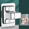 Adjustable Punch-Free Shower Head Holder Bathroom Fixture Accessories Wall-Mounted Shower Bracket Lotus Pod Fixed Wall Base