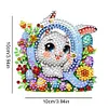 (US Local)PET Double Sided Special Shaped Easter Alphabet DIY Diamond Painting Keychain