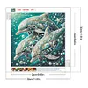 Dolphin-Partial Special Shaped Diamond painting 30*30cm