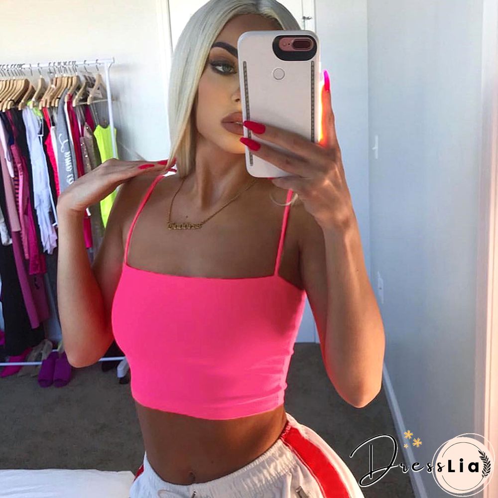 Summer Women Ladies Sleeveless Short Crop Top Thin See Through Sexy Camisole Off Shoulder Halter Top Bed Sports Casual Clothing