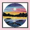Sunset-14CT Stamped Cross Stitch Kit(31*31cm)