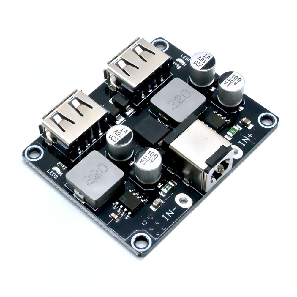 DC-DC boost Converter 6-32V 9V 12V 24V To Fast Quick Charger Board Dual USB Step Down power supply Module QC3.0 QC2.0