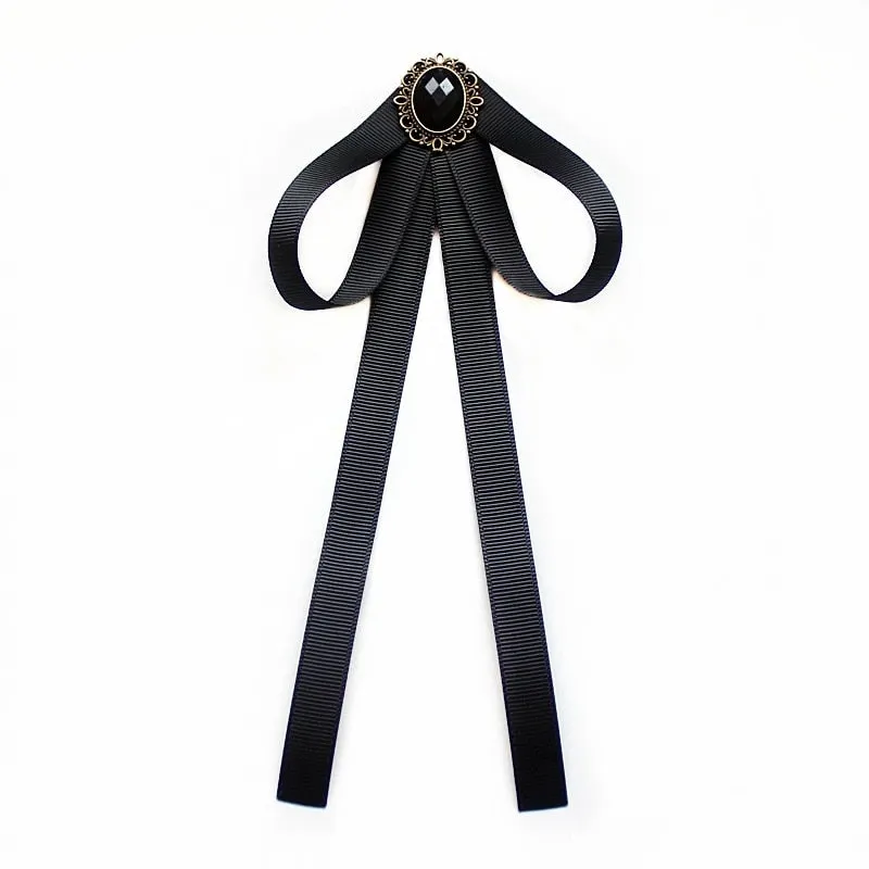 Hand-made Bow Tie Ladies Unisex Banking Stewardess Student Performs Career Korean White Shirt Black Bowtie Classic Trendy Gifts
