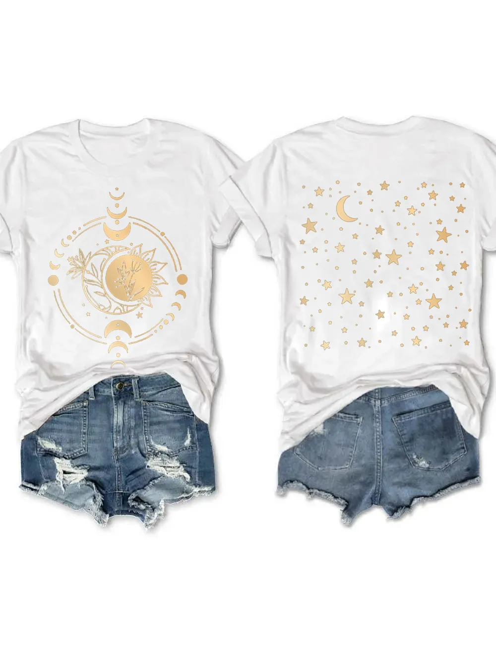 Shiny Mysterious Moon Phase T-shirt
