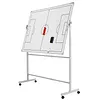 [US Local Warehouse] Mobile Double-Sided Soccer Coaching Board Height Adjustable Whiteboard with Wheels Dry Erase Board with Magnets Pen & Eraser for Coaches (Football)