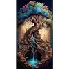 >SALE<Full Embroidery Eco-cotton Thread 161CT Printed Large Tree Cross Stitch 40x70cm