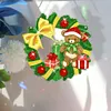 Diamond Painting Christmas Bear Wall Decor Wreath Pendant