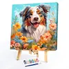 Laughing Dog-Paint by Numbers Acrylic Painting 40*40CM