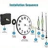 (US Local)Acrylic Special Shape Black Goldfish Diamond Painting Art Clock Ornaments Kit