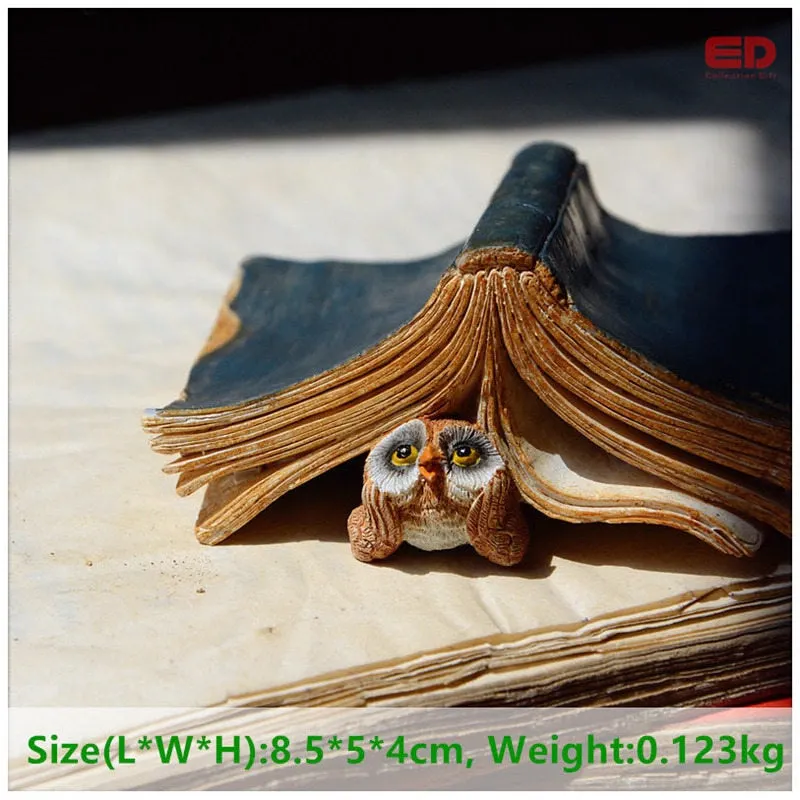 Everyday Collection Owl Cat Animal figurine home decoration Micro Landscape Fairy Garden Decor Modern Ornament Accessories Gifts