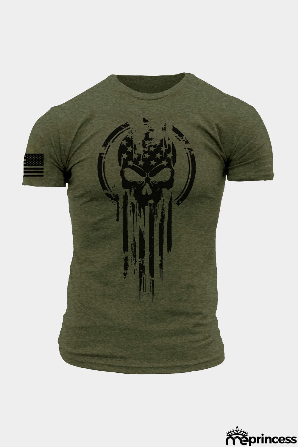 USA Flag Print Men's Tee