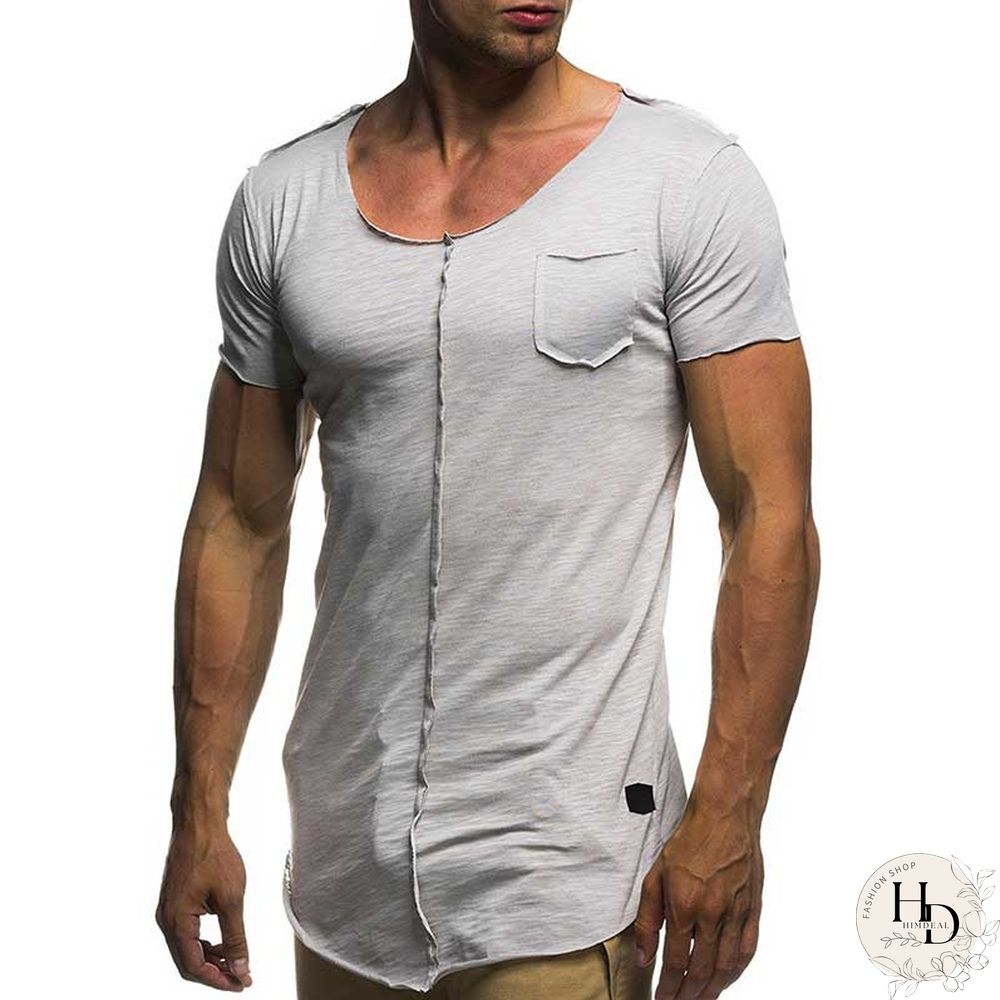 Fashion Men's Patchwork Tshirt Solid Short Sleeve T Shirt Spring Summer Casual Men's O Neck Slim T-Shirts Tops Tees MY071