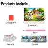 Diamond Painting Country Dog 2027 Paper Calendar Monthly Flip Tabletop Calendar Kit