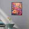 Bird With Flower - Round AB Drills Diamond Painting(55*45cm)