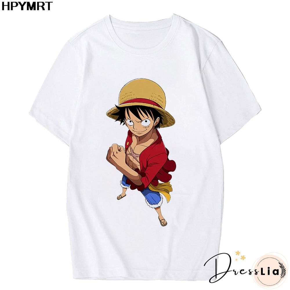 Anime Tshirt Women T Shirt One Piece Zoro Japanese Harajuku T-shirt Hipster Tees Harajuku Streewear Fashion Tops Female Clothing