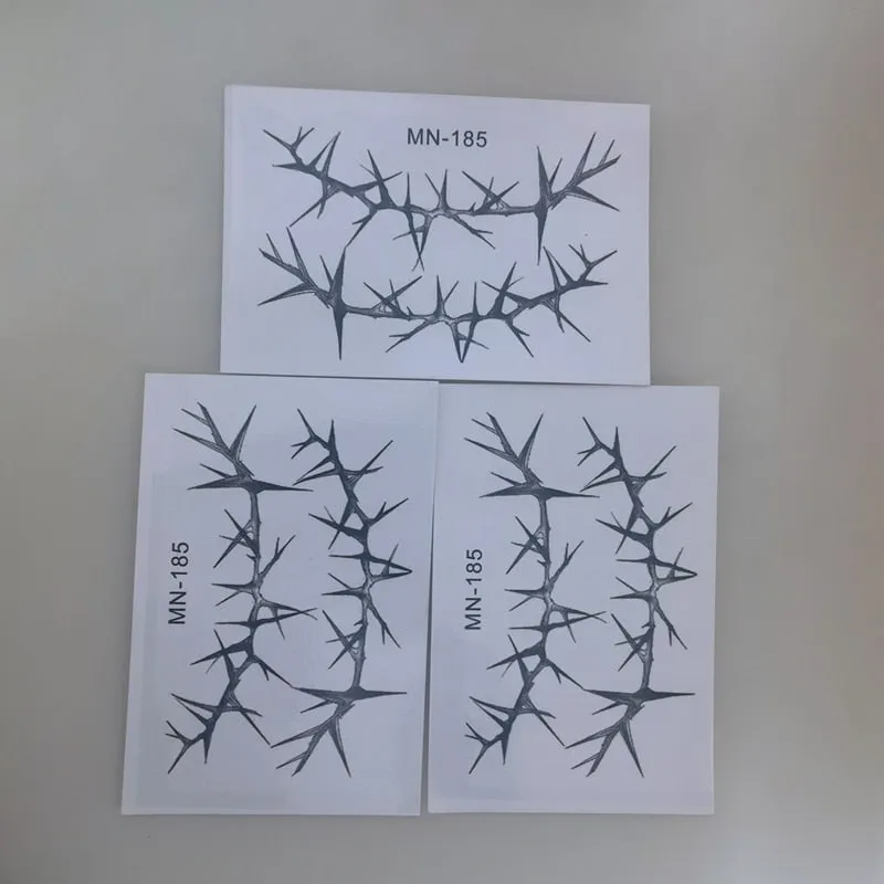 Branch Temporary Tattoo Stickers Women European American Street Style Waterproof Long Lasting Chest Cool Fake Tattoo Body Art