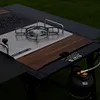 [US Local Warehouse] 2Pcs BBQ Picnic Table Plate Wooden IGT Table Extension Board for Outdoor Camping