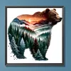 Forest Bear-Full Round Diamond Painting