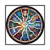 (Counted/Stamped) 11CT Sun Moon Constellation-Cross Stitch 50*50cm/19.68*19.68in