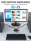 HD KVM Devices Keyboard Mouse Printer KVM Hub Adapter Equipment for 2 PC Sharing