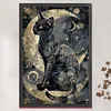 Black Cat Moon-11CT Counted Cross Stitch Kit(40x60cm)