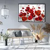 (Big Size)Poppy - 11CT Stamped Cross Stitch - 60*40cm - Flower