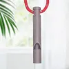 Titanium Emergency Whistle Ultralight Loud Safety Survival Whistle with Lanyard