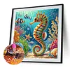 Seahorse-Partial Special Shaped Diamond painting 30*30cm