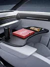 Foldable Steering Wheel Table Laptop Stand Table Holder for Food Dining Reading