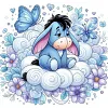 Cute Eeyore-11CT Stamped Cross Stitch 50*50cm