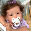20'' Sylvie With Brown Hair And Eyes Reborn Baby Doll Girl, Handmade Huggable Baby Doll - RBBI-Myrebornbabydoll&reg; Myrebornbabydoll&reg;