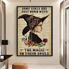 Witch Books-11CT Stamped Cross Stitch 40*60cm/15.75*23.62in(Big Size)