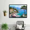 Seaside Town - 11CT Stamped Cross Stitch - 50*40cm
