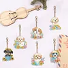 6pcs/set DIY Diamond Painting Special Shape Double Sided  Diamond Art Keyring Keychain Kit (Puppy)